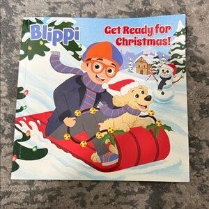 Nickelodeon Blippi Christmas Book with Red Sled